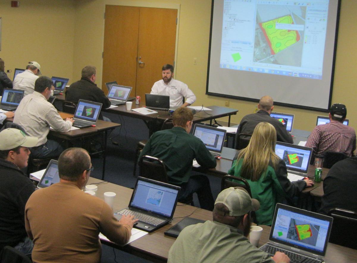 Hands-on training at a Precisions Ag Workshop