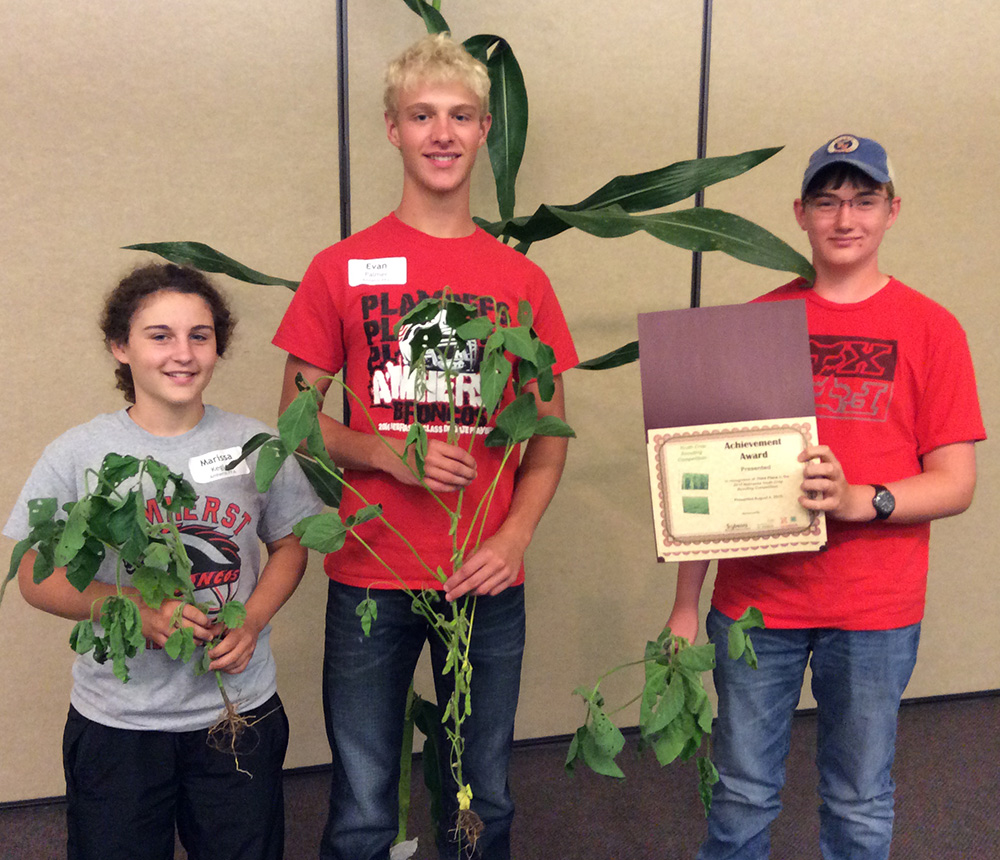 3rd Place Crop Scout Winners Amherst FFA Team