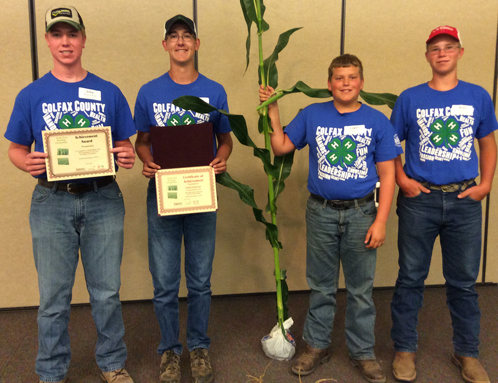 Colfax County 4-H 1st Place Youth Crop Scouting Team