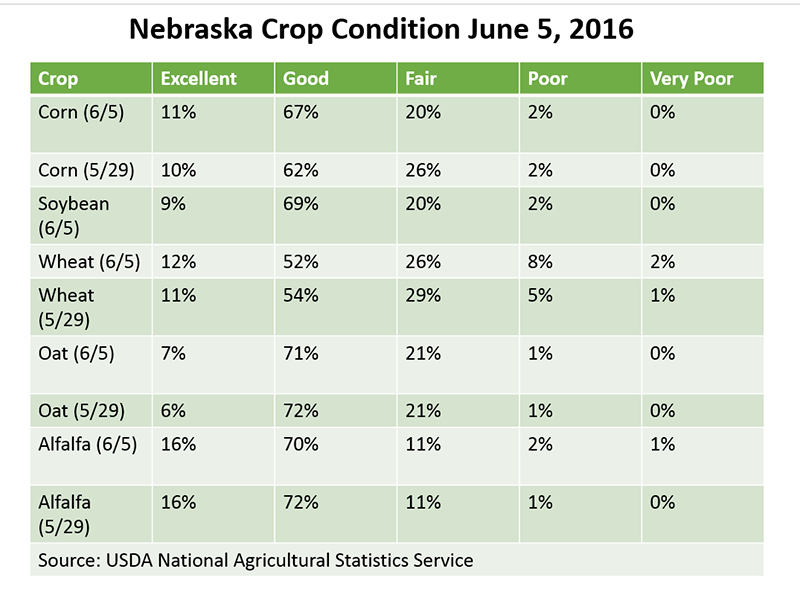 Crop condition chart 6/5/16