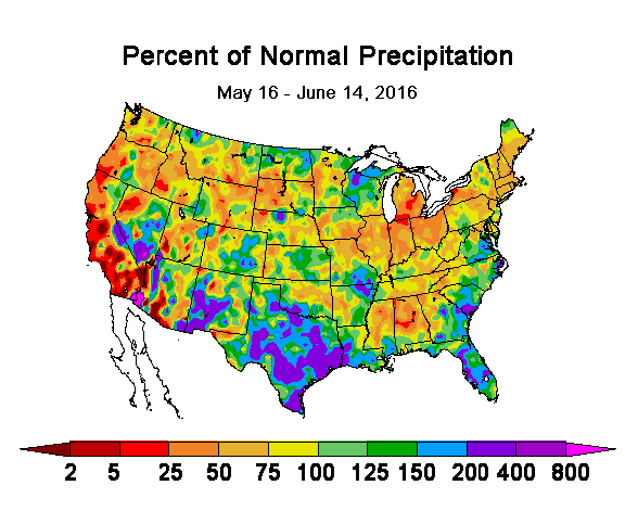 30-day precipitation maps