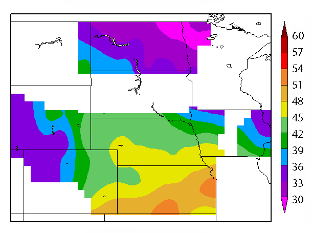 7-day average soil temps early March 2016