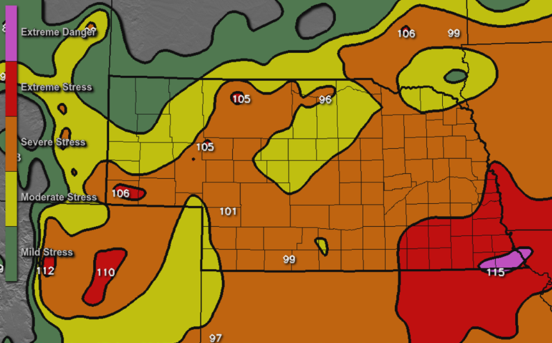 2015 Cattle Comfort map