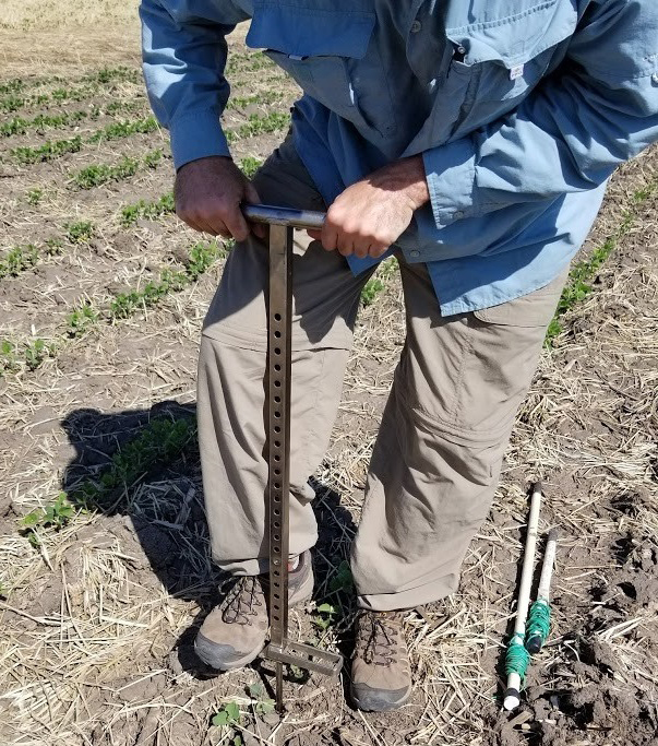 Installing an irrigation sensor in field