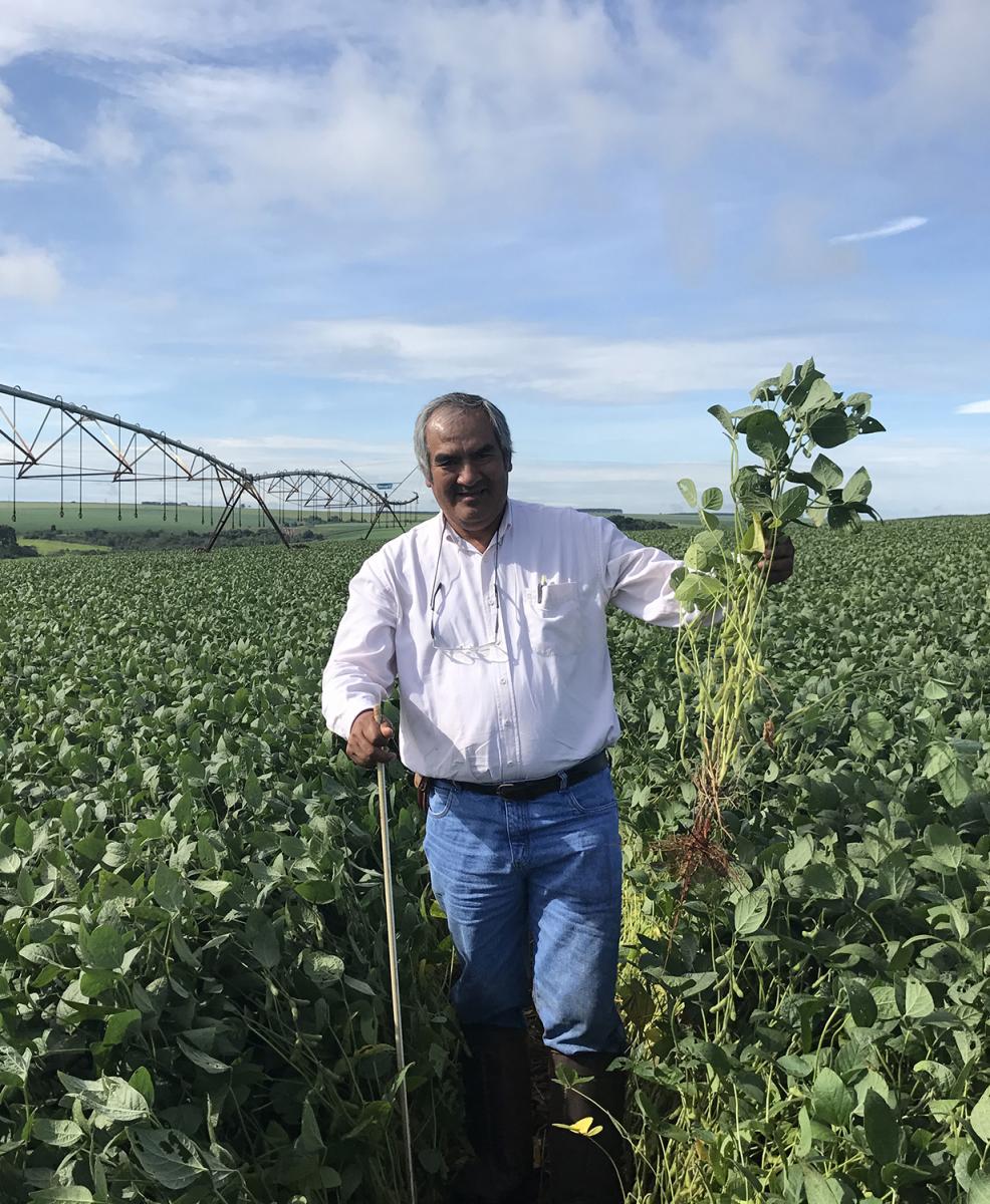 Brazilian soybean farmer Guido Sanchez