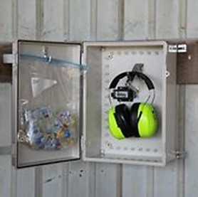 PPE holder installed on farm