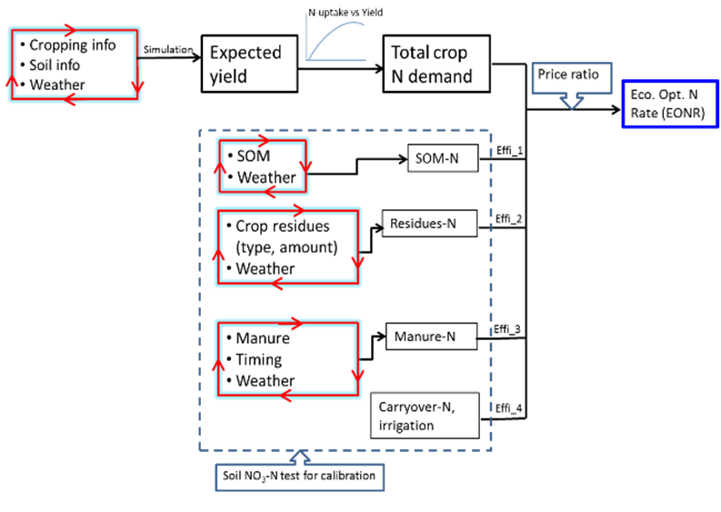 Chart of N-maize decision-making process