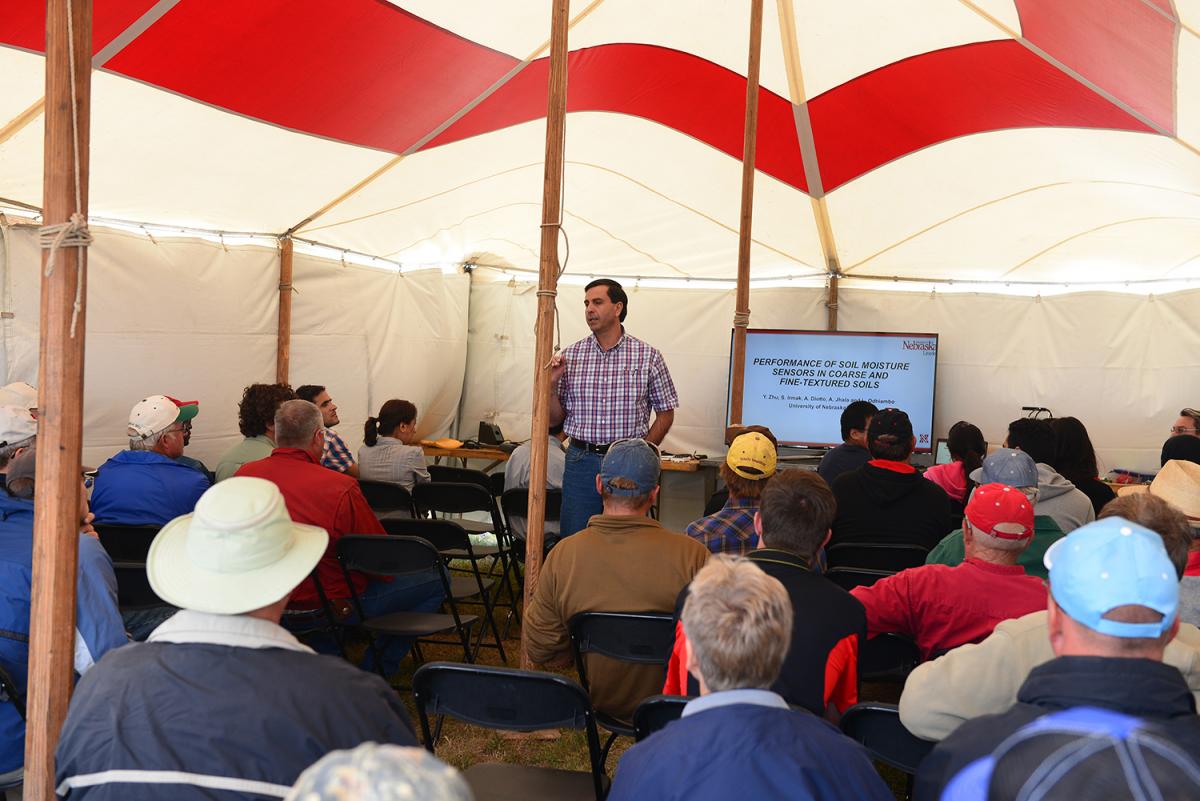 Nebraska Extension Water Management Engineer Suat Irmak discusses research to provide more efficiency water use in crop production.