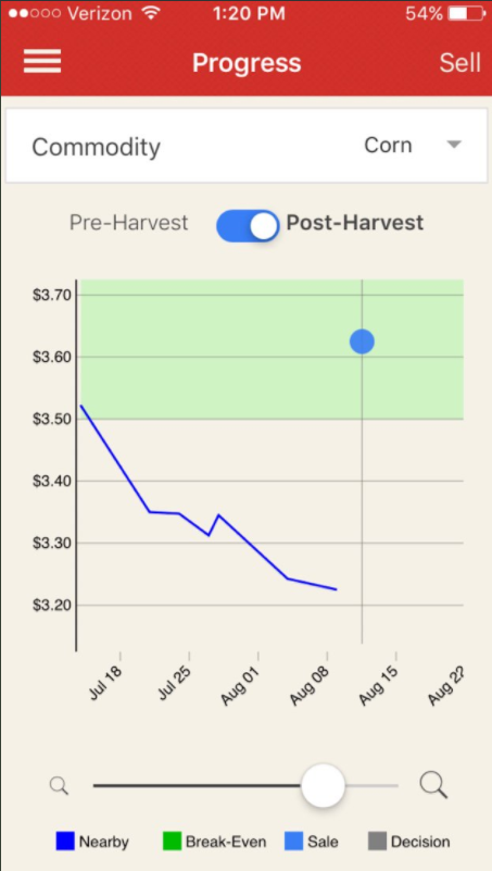 Grain Marketing Ap screen