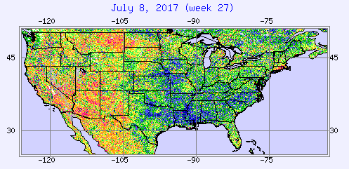 2017 Vegetative Health Index Map