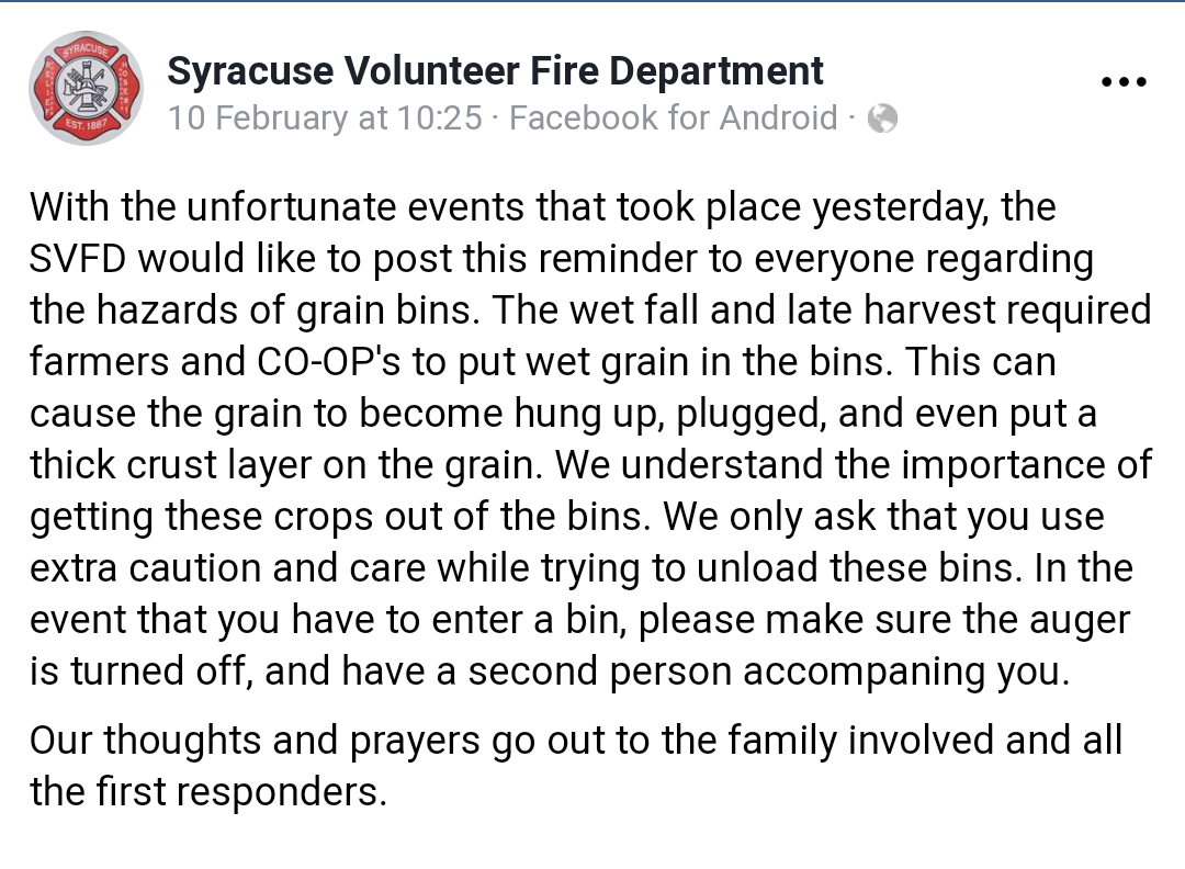 Screenshot of Syracuse Volunteer FD FB