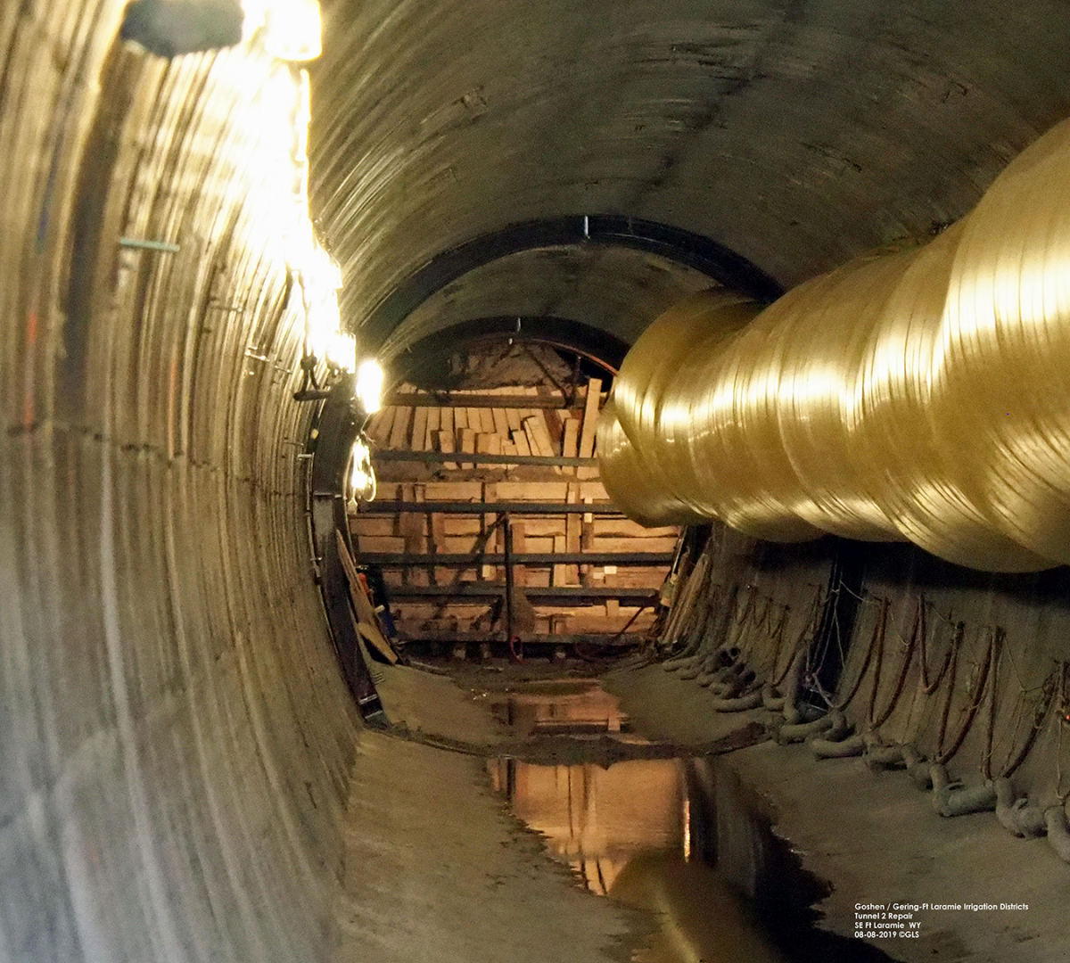 Inside the tunnel