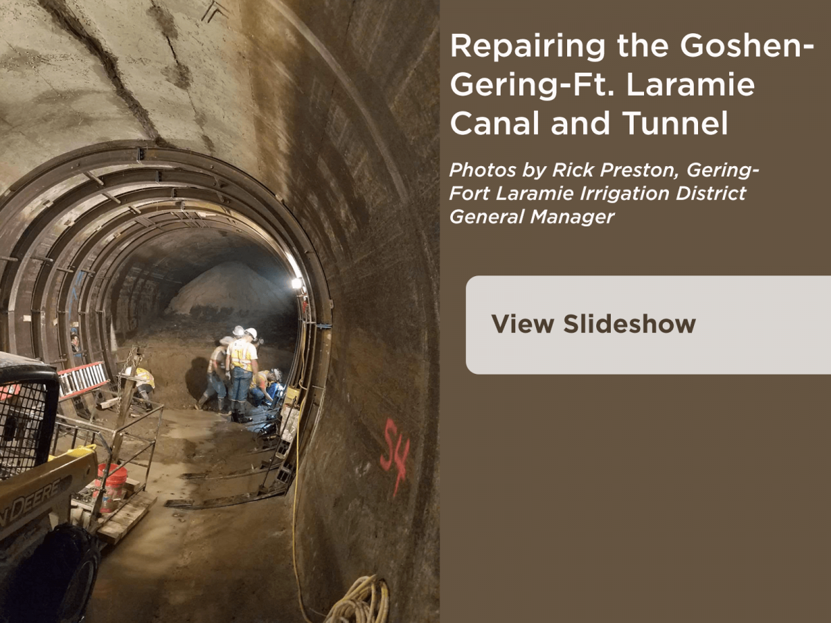 Repairing the Gering-Ft. Laramie Canal and Tunnel