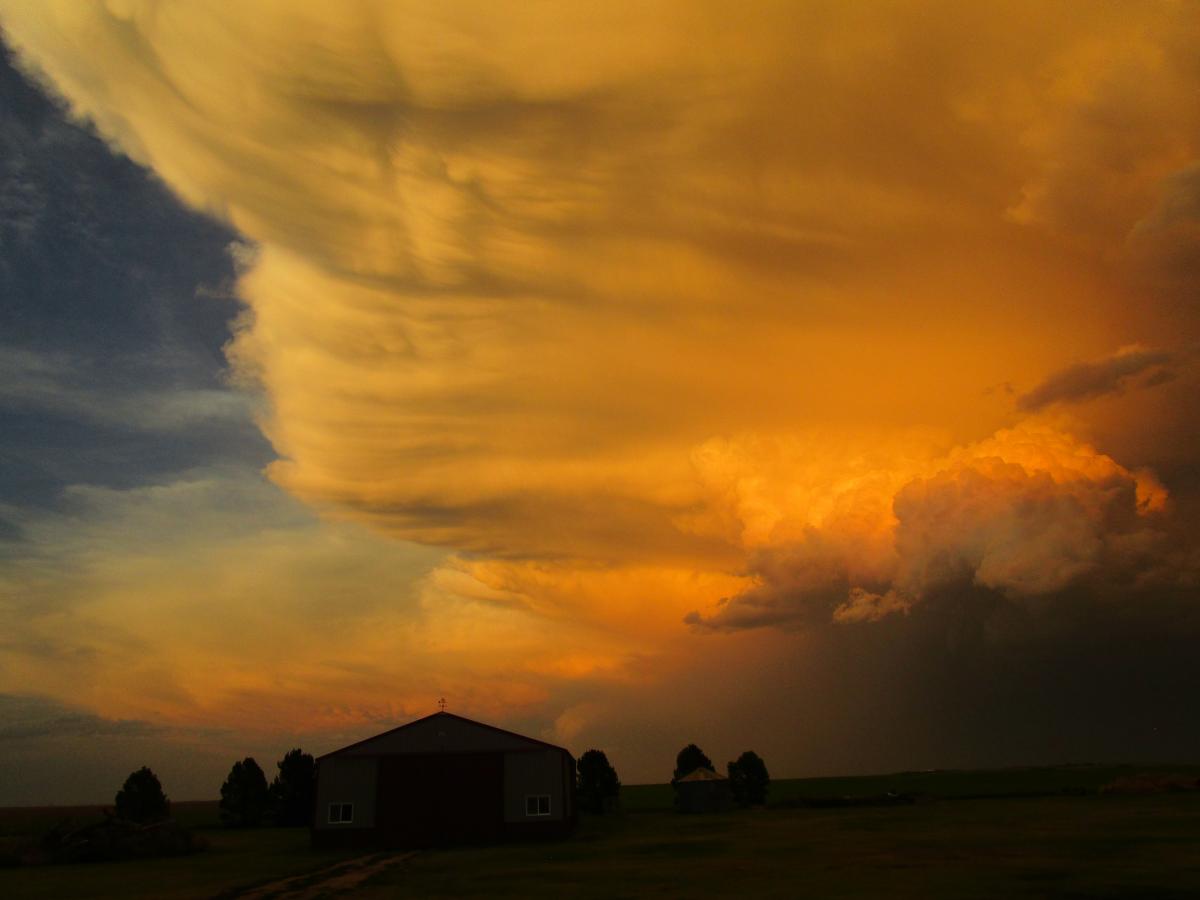 Storm clouds in Cheyenne County, NE, July 16, 2019