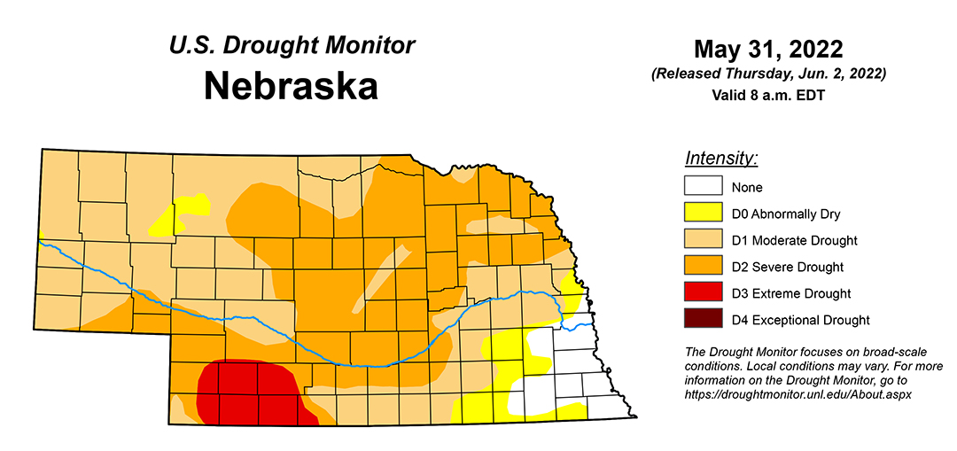 May 30 drought map