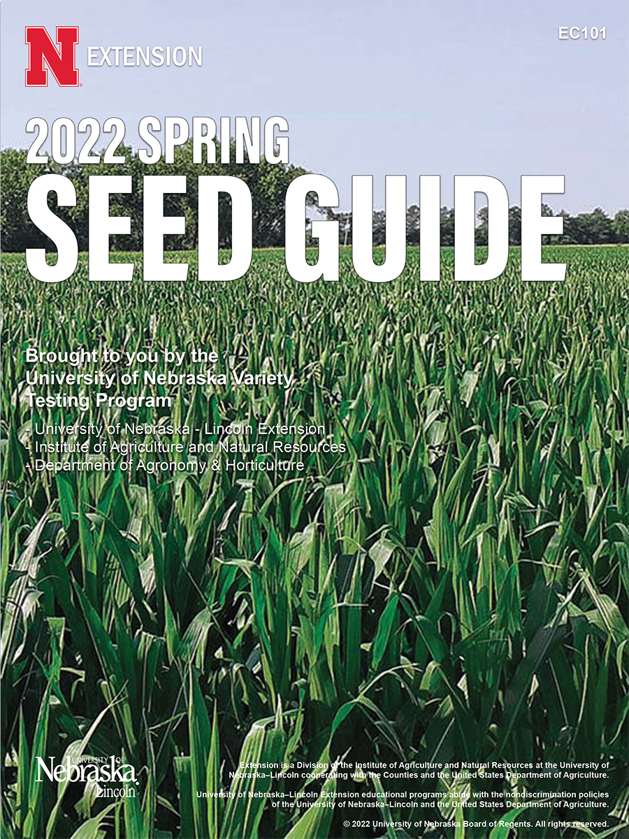 2022 Spring Seed Guide cover