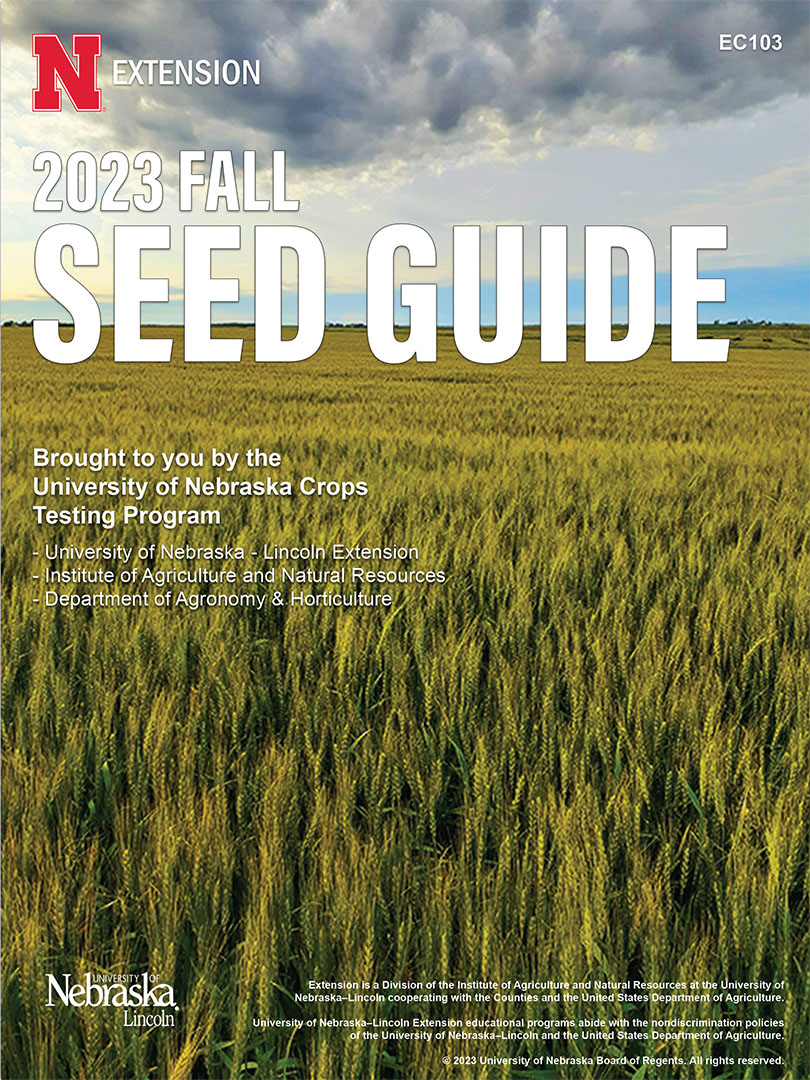 2023 Fall Seed Guide cover