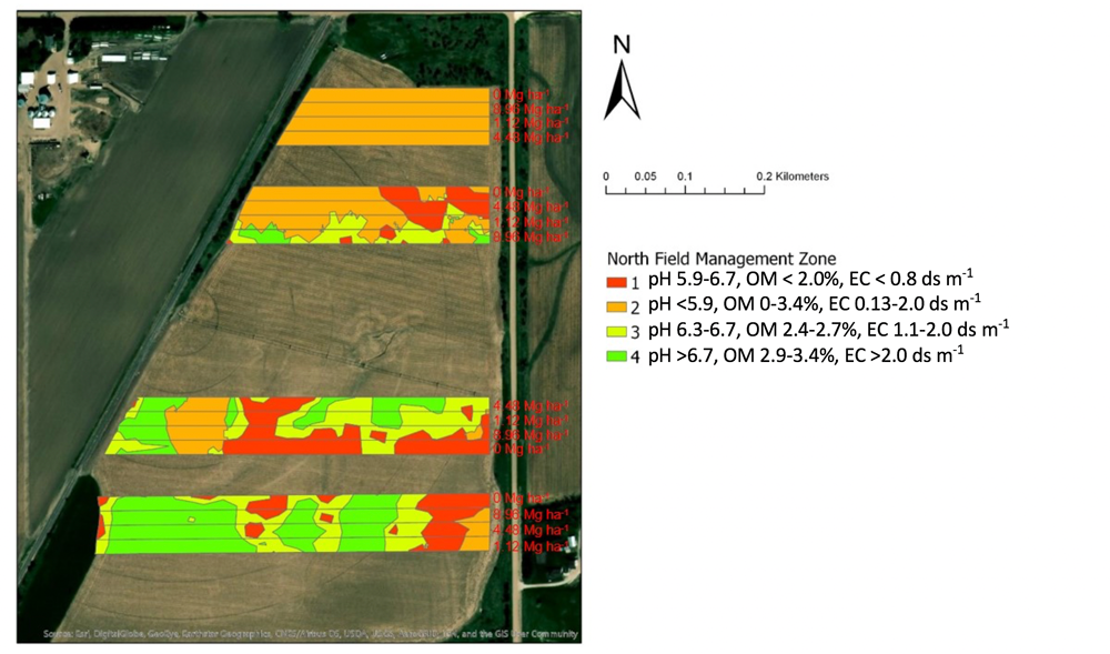 Four field management zones