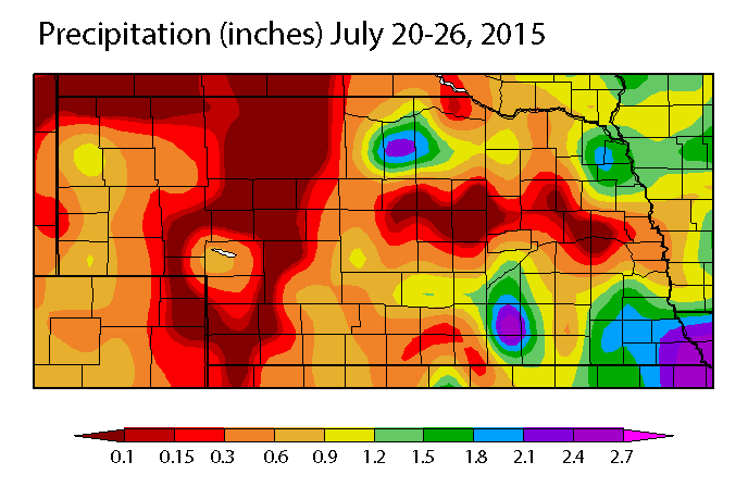 Nebraska precipitation map