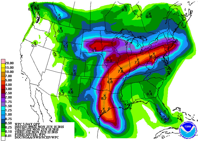 Nebraska map precipitation forecast 