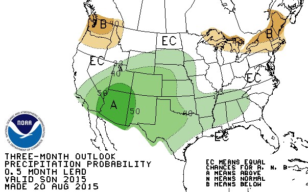CPC Forecast map