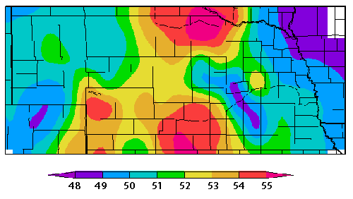 Soil temperatures as of 7:45 a.m. April 6.