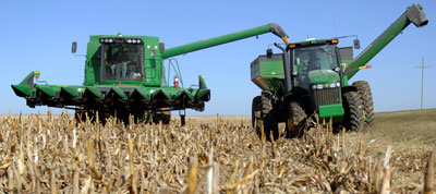 Corn harvest continued in eastern Nebraska this week.