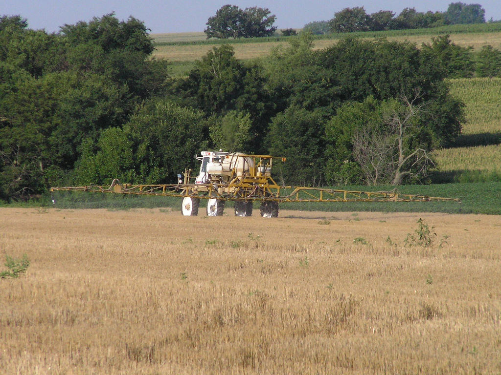 Field application of pesticide