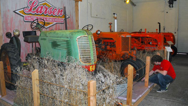 Lance Todd, exhibitor manager at the UNL Lester F. Larsen Tractor Test Museum 