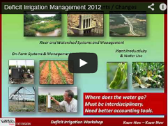 Deficit Irrigation Workshops Screenshot
