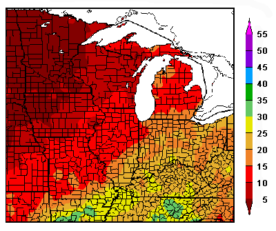 Midwest Precipitation Map