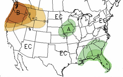 US map forecasting May precipitation