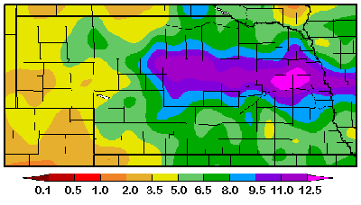 Photo - Nebraska Precipitation Map