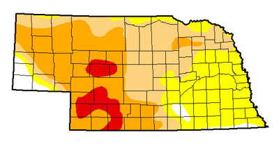 Oct. 8 Drought Monitor for Nebraska 