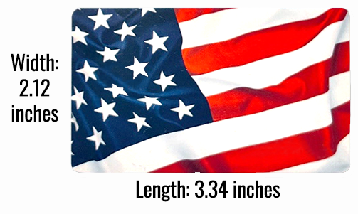 U.S. flag with white stars on a blue field and red and white stripes, stretched horizontally.