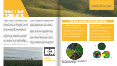 Page spread for UNL Ag Water Management Guide