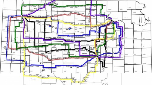 2018 Wheat Quality Tour routes