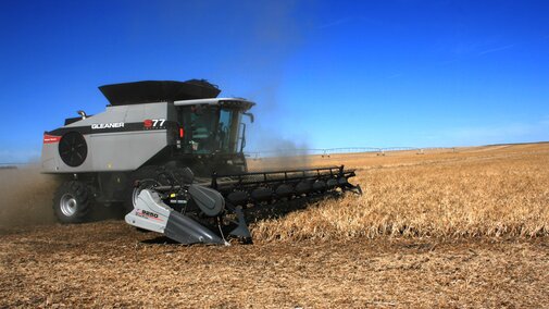 Combining dry beans in western Nebraska