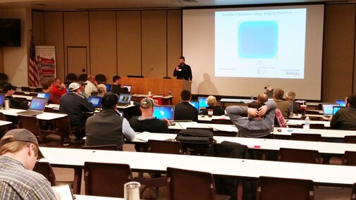 Nebraska Extension Soils Educator Brian Krienke teaching a workshop segment