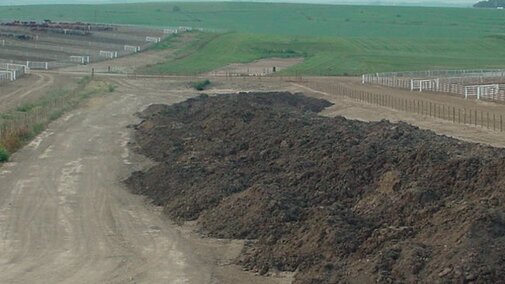 livestock operation manure pile