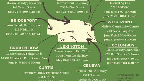 Land application training location map