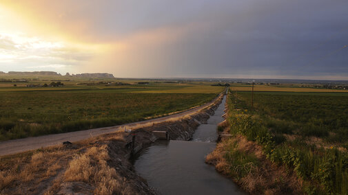 Nebraska irrigation canal