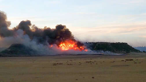 Wildfire in western Nebraska 2022