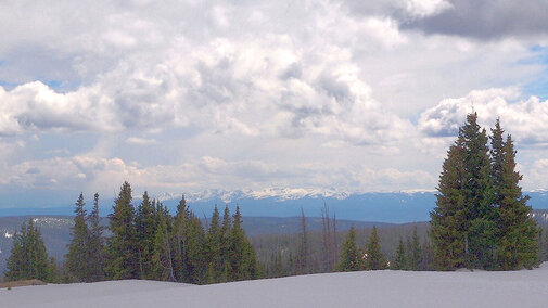 Sierra Madre Mountain Range Snowpack