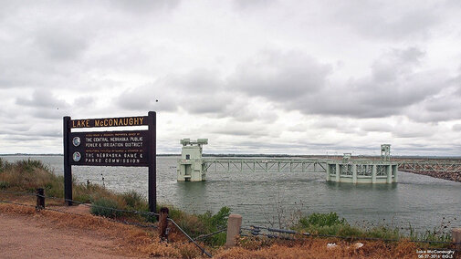 Lake McConaughy and Kingsley Dam inlet