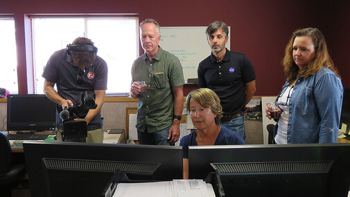 Angela Knuth and NASA members