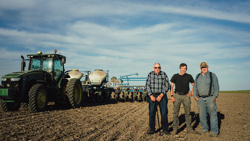 Generational farm family