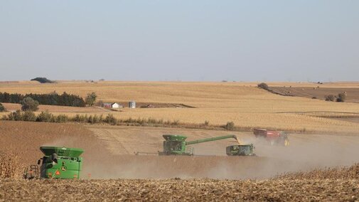 Harvesting field