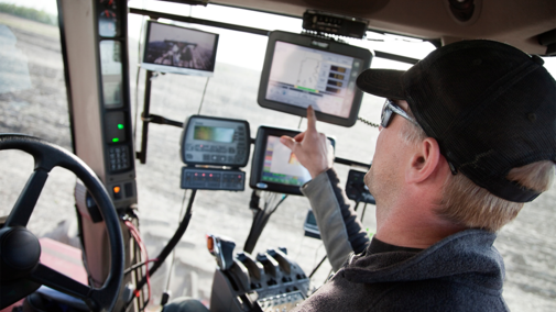 Tech instruments in tractor