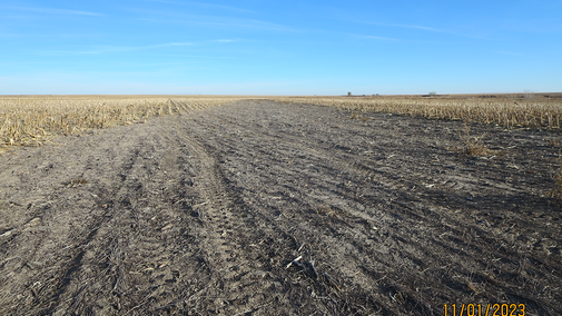 Southwest Nebraska producer's terraced field